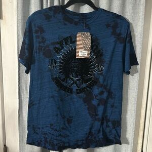 Affliction Women's AMERICAN CUSTOMS NATIVE ROAR Short Sleeve T-Shirt XL NWT